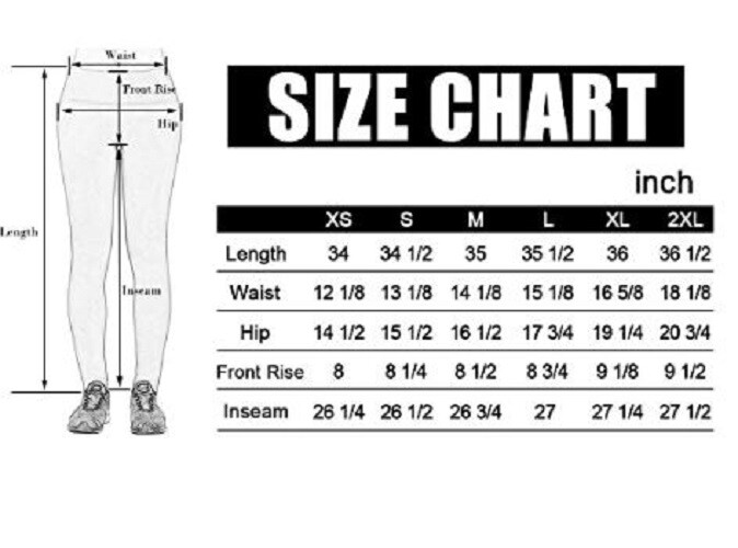 Power Flex Yoga Pant Tummy Control Non See-Through Leggings with Pocket Black XL