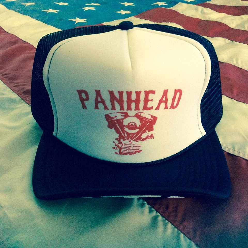 PANHEAD TRUCKER HAT vtg biker chopper ftw knucklehead springer hardtail