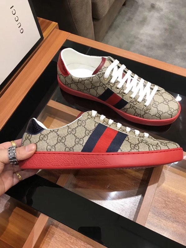 Gucci Ace red Men’s shoes New