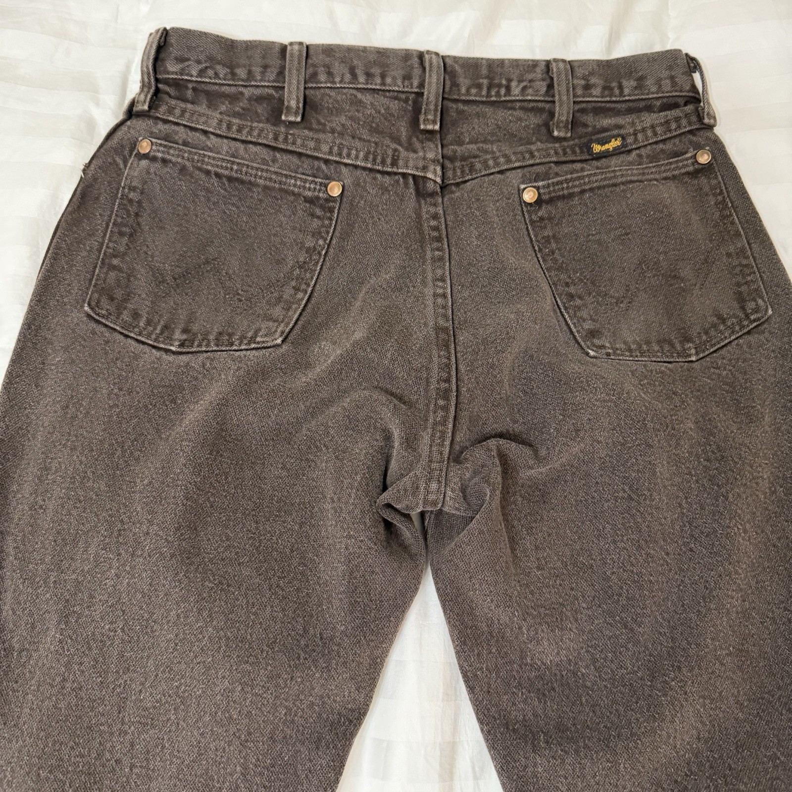 Wrangler Cowboy Cut Dark Wash Denim Straight Leg Regular Fit Jeans 33×34