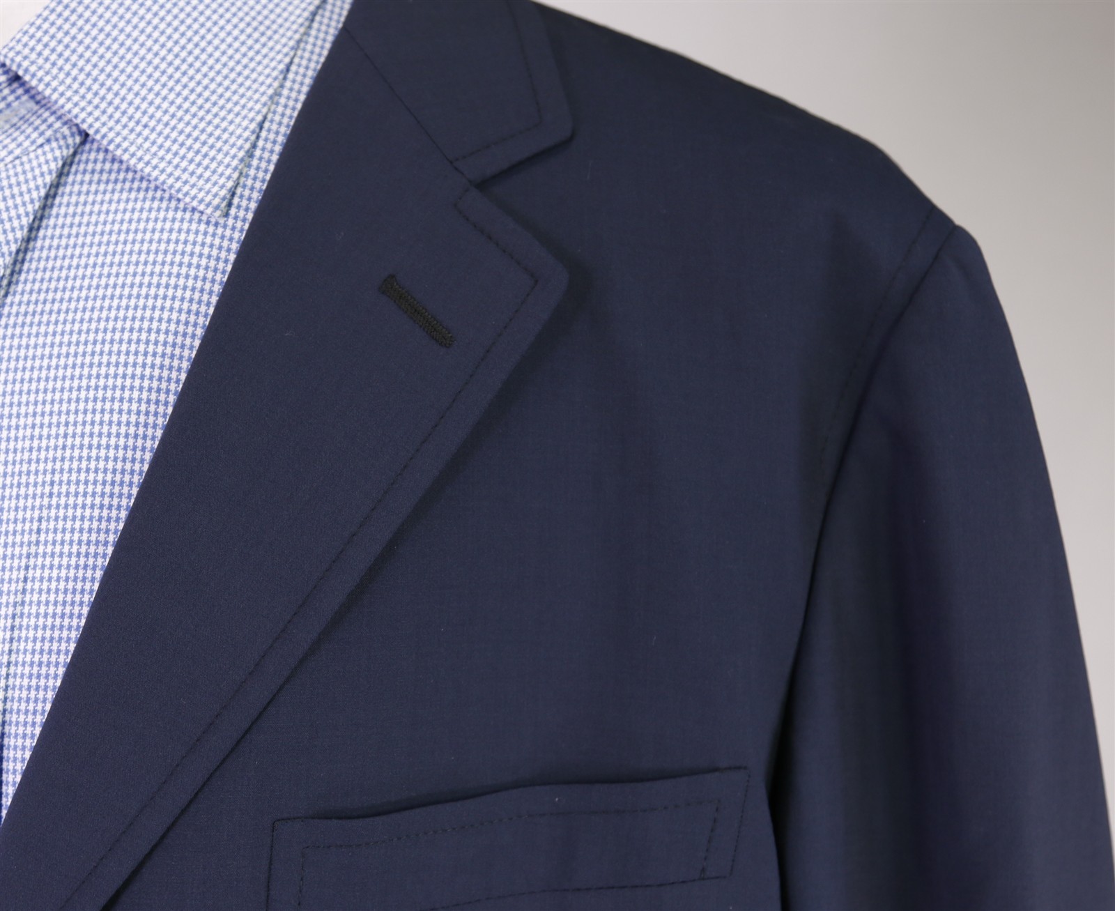Ermenegildo Zegna Navy Blue Wool Stretch Patch Pocket Travel Blazer 46R