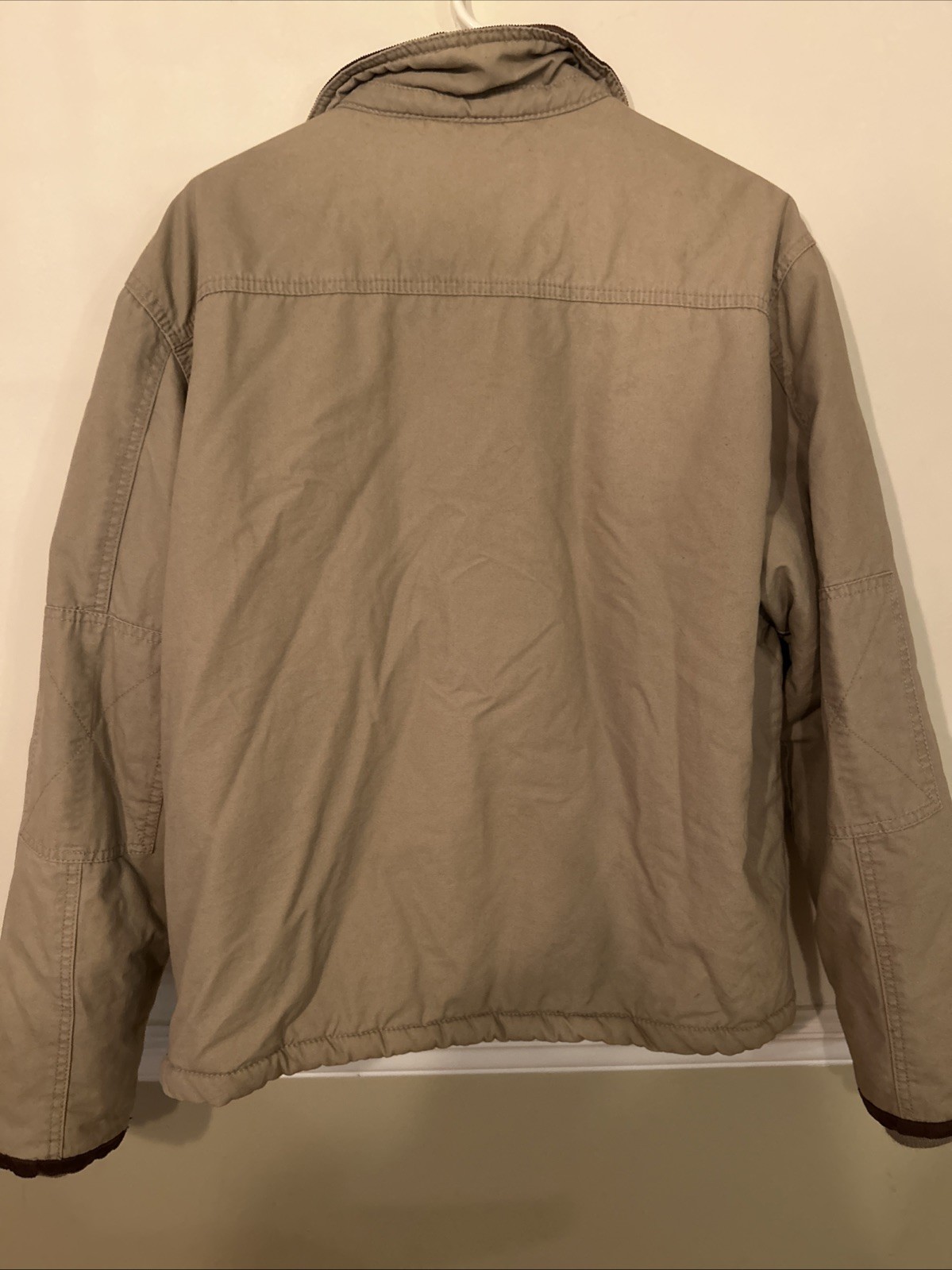 Wrangler Hero Mens Brown Sharpa Lined Western Field Barn Jacket Size XL