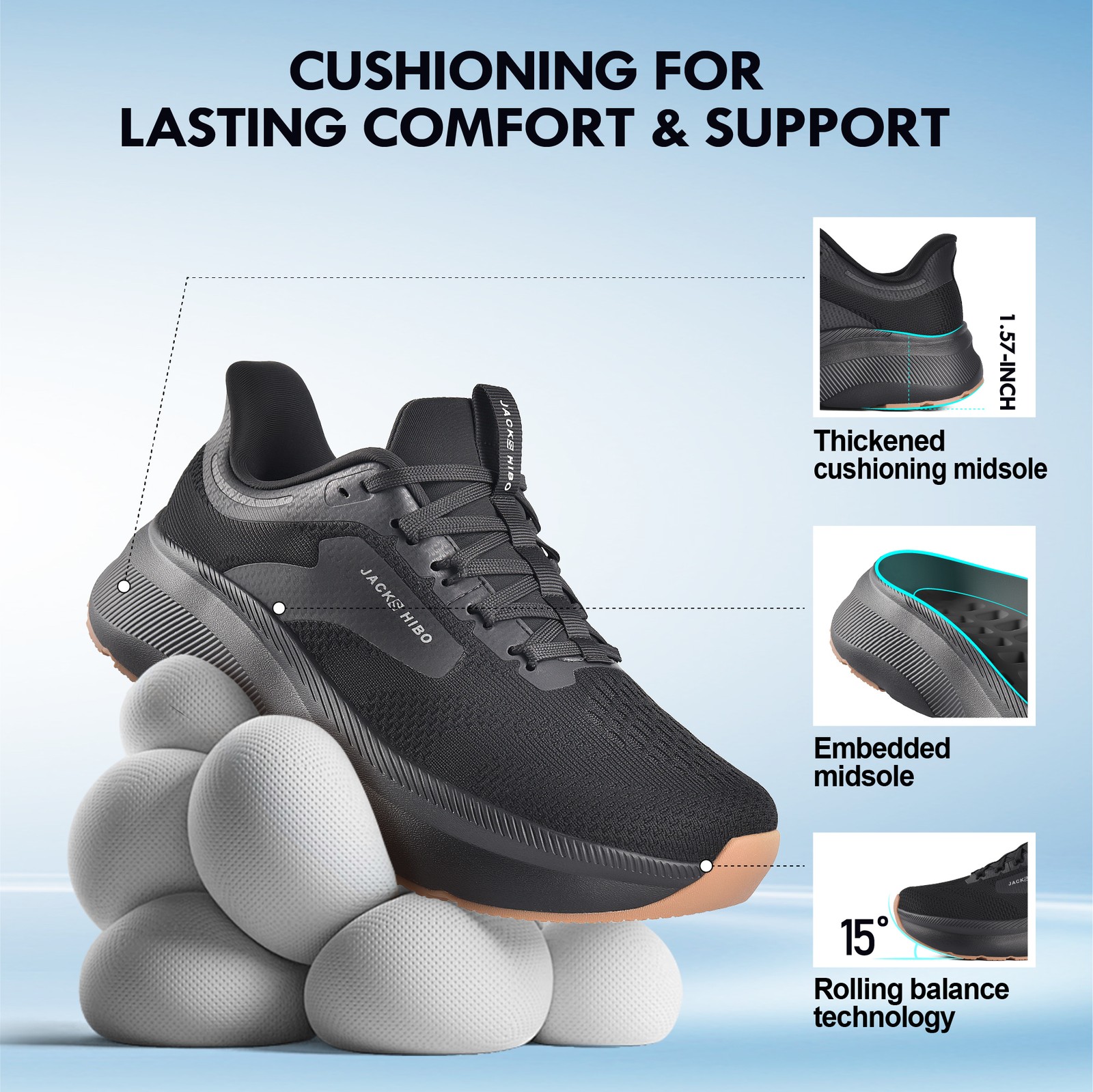 Mens Wide Toe Box Shoes Arch Support with Zero Drop Sole Shoes Athletic Running