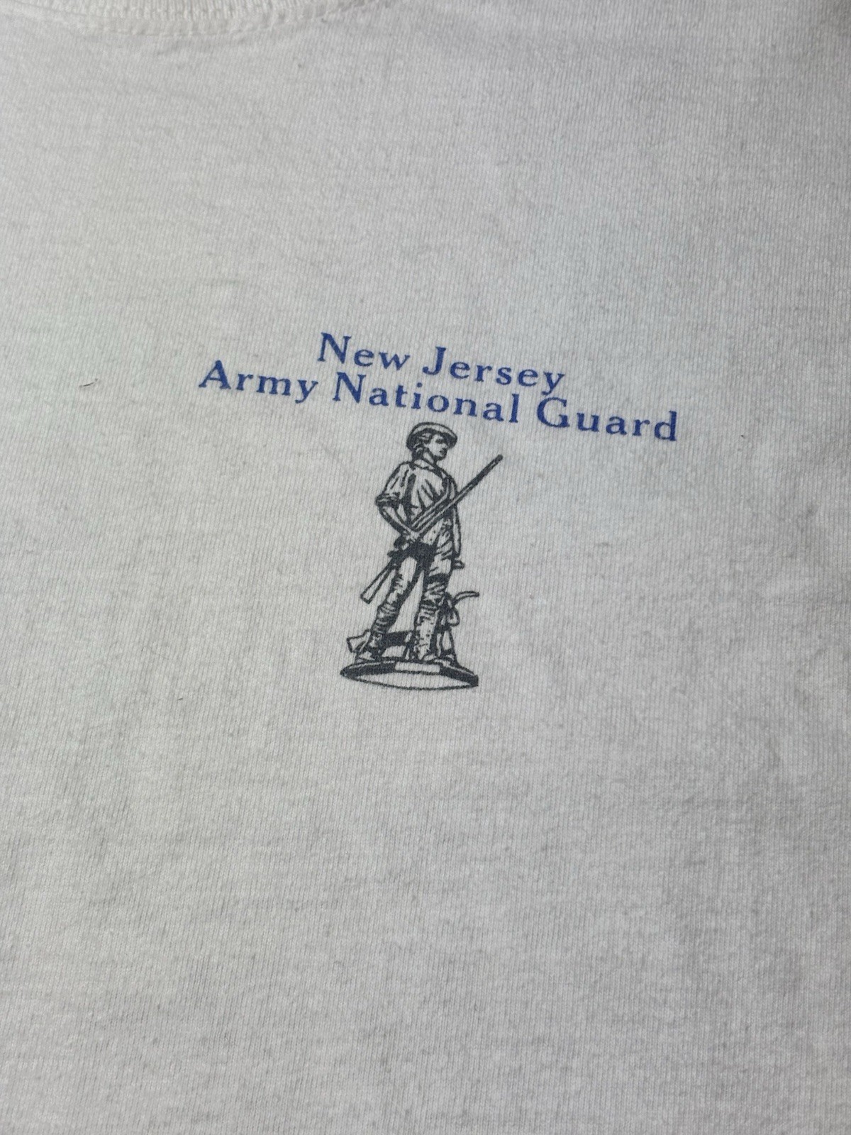 Vintage 90s New Jersey Army National Guard T Shirt XL Made USA Double Sided