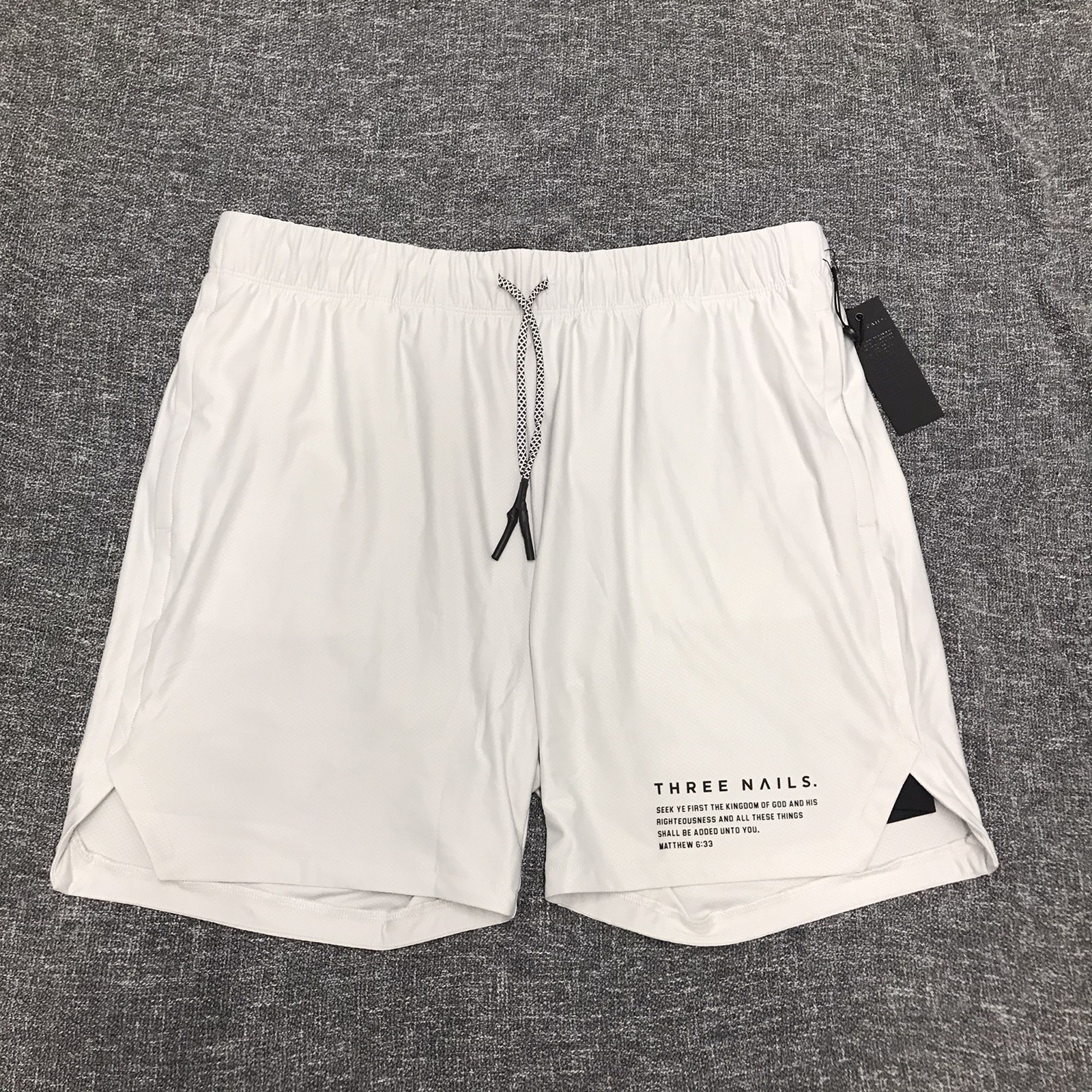 Three Nails Pro-Tech 2.0 Liner Short “Mission” Gray Mens Size XL new with tags