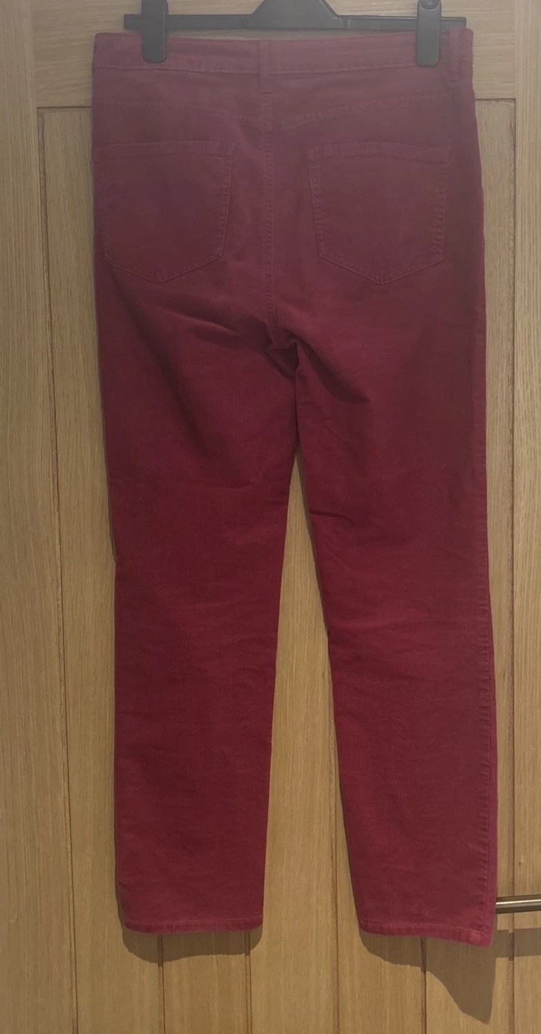 M&S Collection cords Ladies Size 12 (27in) Red Straight cords excellent