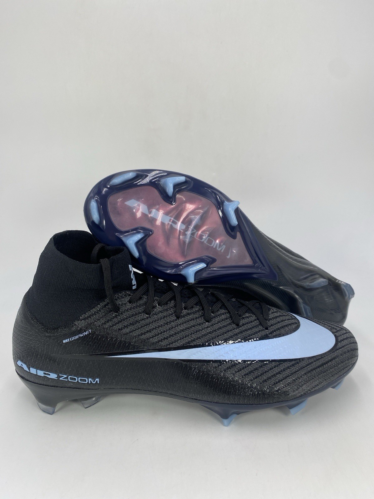 Nike ZM Superfly 10 Elite FG Black Ice Blue (FQ1454 001) Men’s Size 10