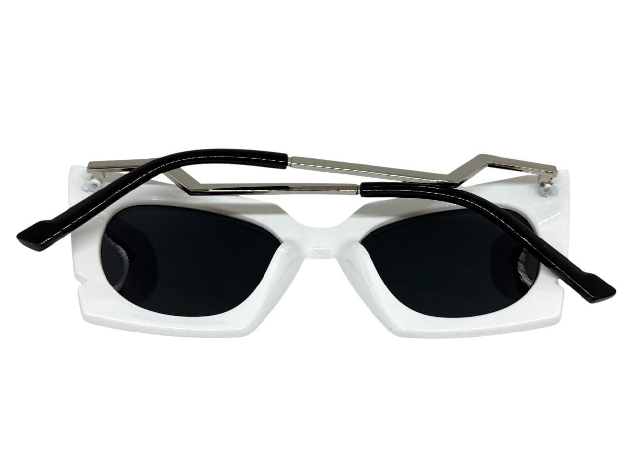 Classic Funky Vintage Retro Cat Eye Party Raver SUN GLASSES Unique White Frame