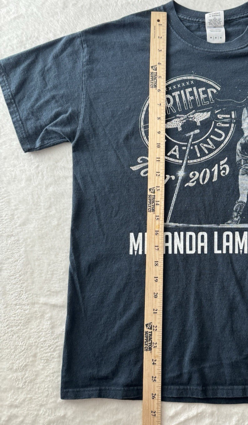 Miranda Lambert Tour shirt 2015 Certified Platinum Country Concert Black Medium