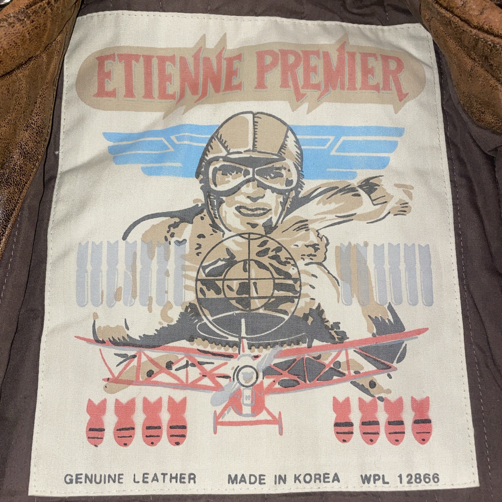 Vintage Etienne Premier size 36 Genuine Learher bomber jacket- NICE!!