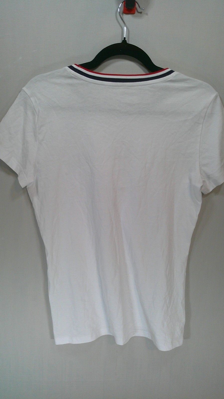 U.S. Polo Assn. Classic White Cotton T-Shirt with Patriotic