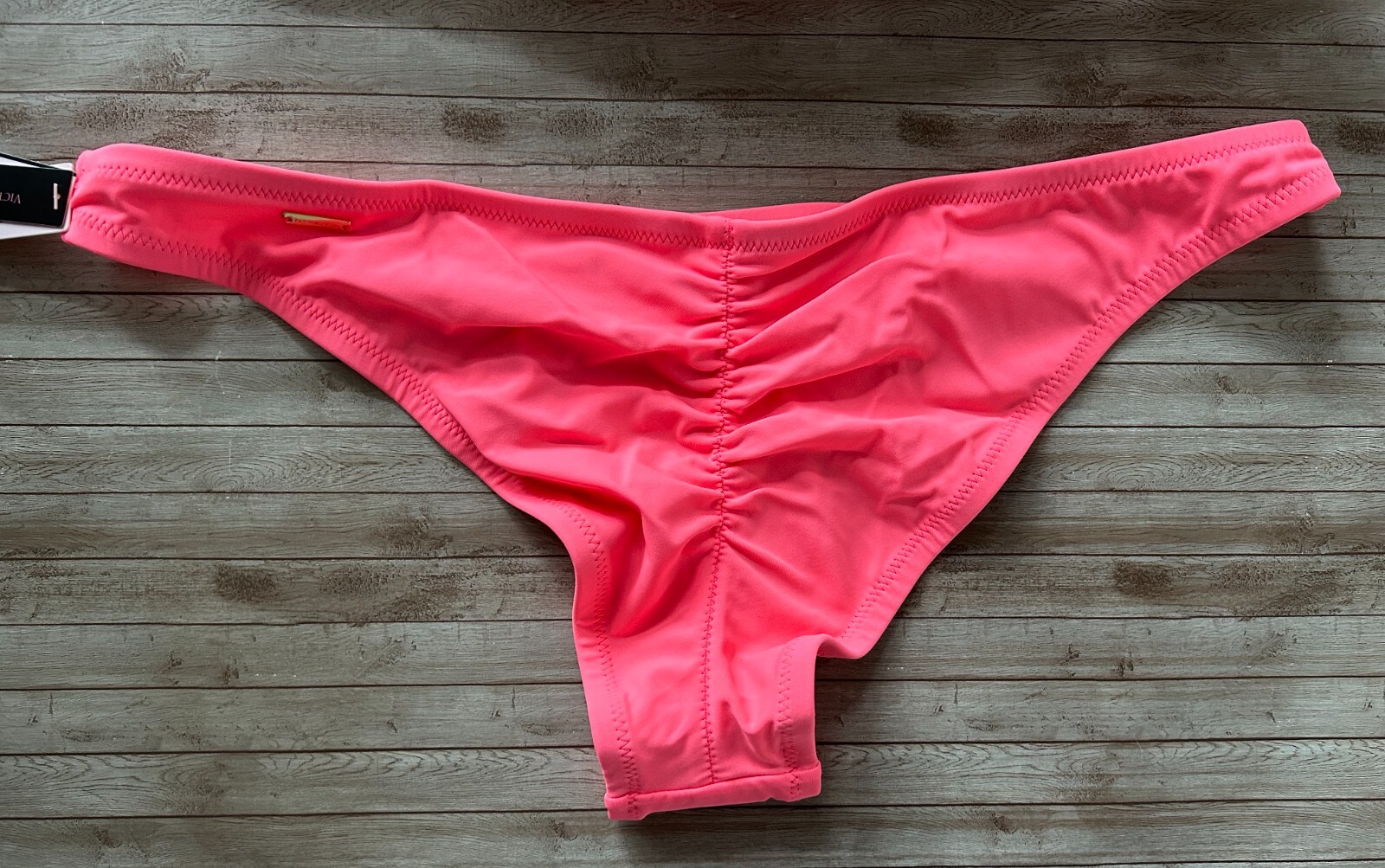 NWT Victorias Secret VS Zuma Itsy Ruched Back Bikini Swim Bottom Fizzy Fusion L