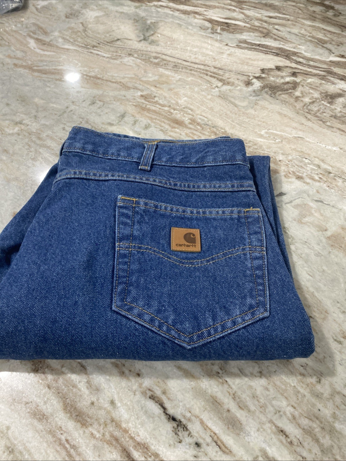 Carhartt B17 DST Relaxed Fit Tapered Leg Jeans Men’s 40 x 34 Dark Stonewash Blue