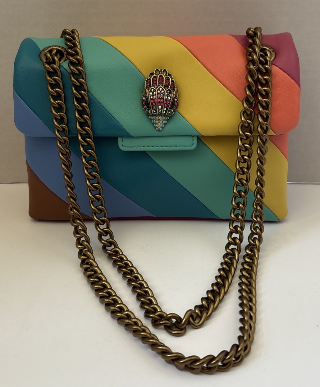 Kurt Geiger LondonLeather Kensington Convertible Mini Shoulder Bag Multicolor