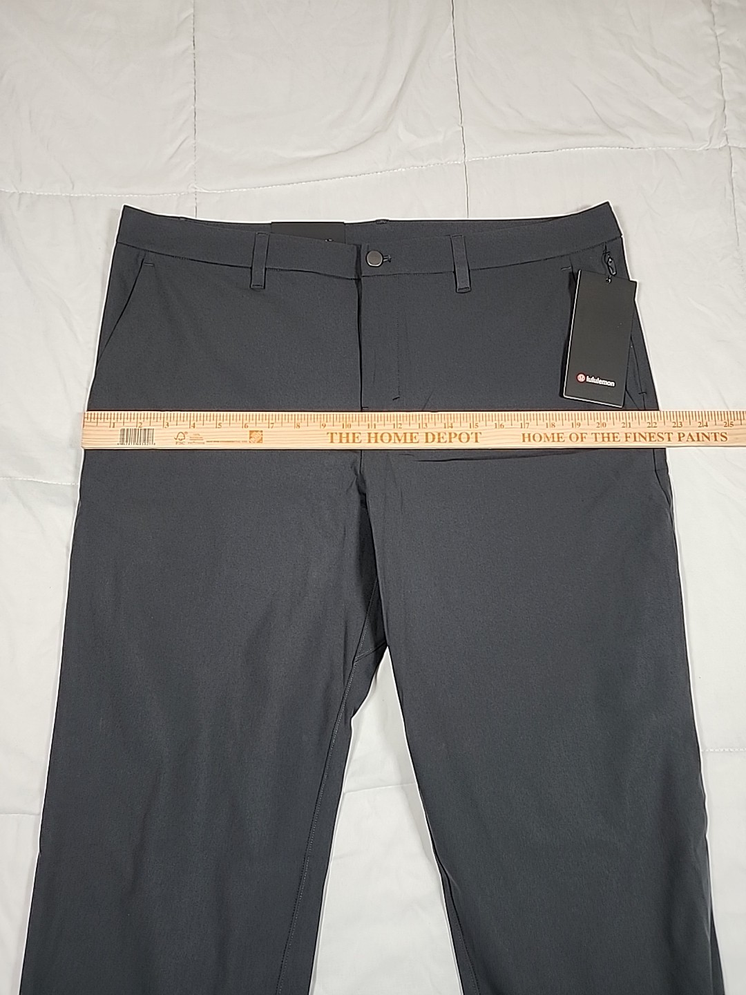 38×32 Lululemon ABC Trouser Classic Fit Warpstreme Men’s Pants Color Obsidian