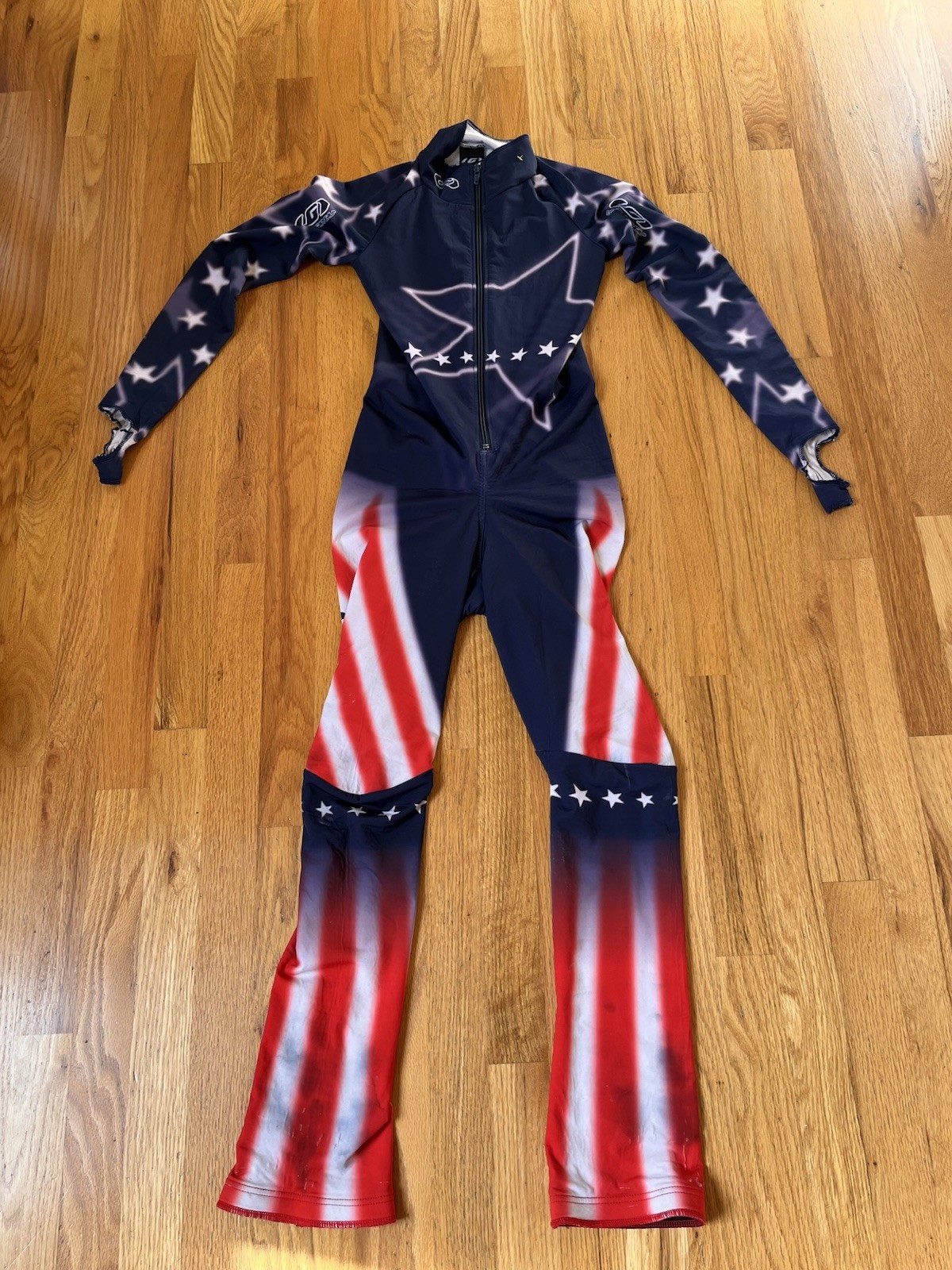 Vintage LOUIS GARNEAU Full BodySuit downhill XC Skiing Compression Jr G/L Large