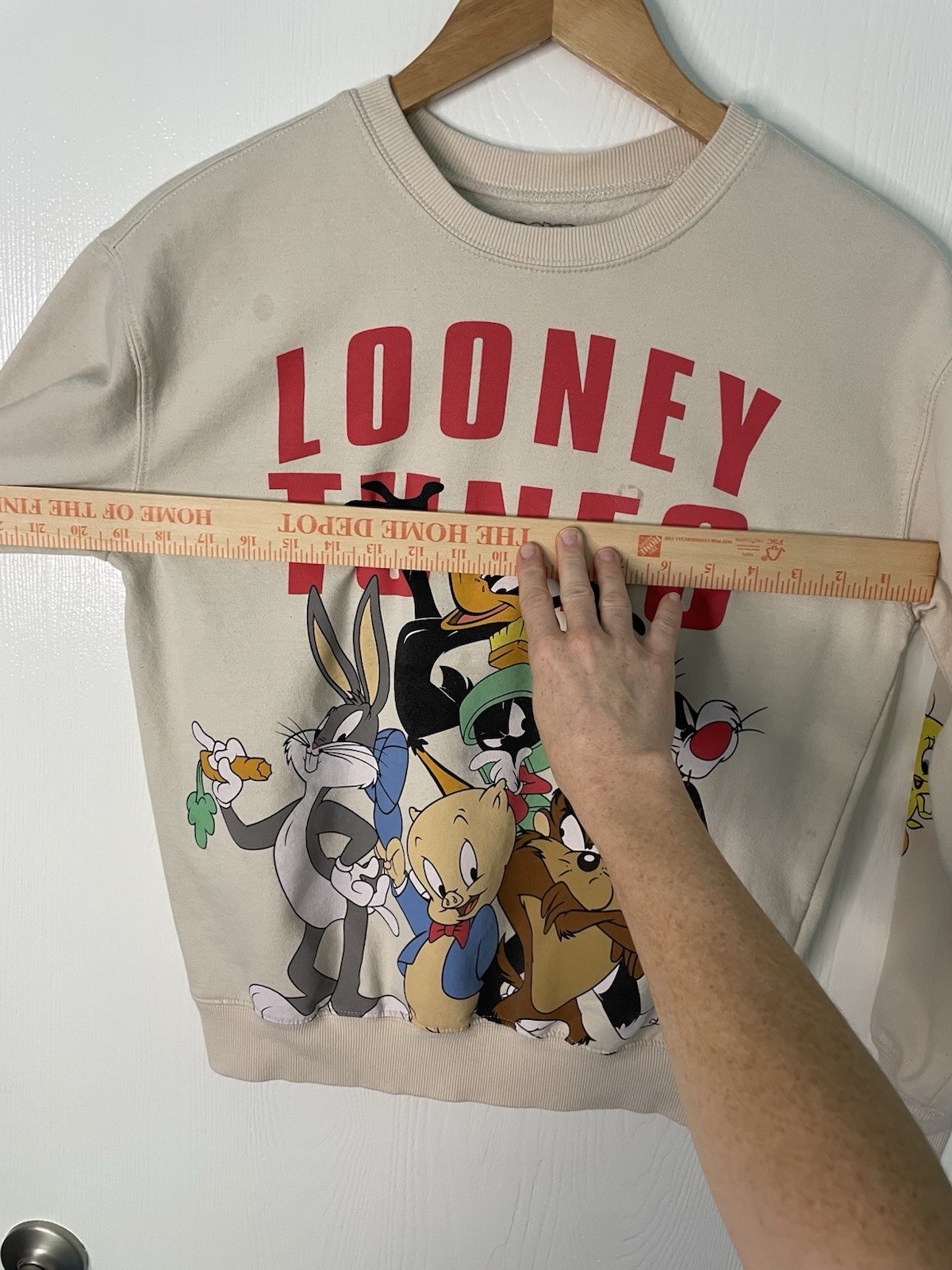 Looney Tunes Sweatshirt Small Crewneck Bugs Bunny Sylvester Taz 2022 Graphic