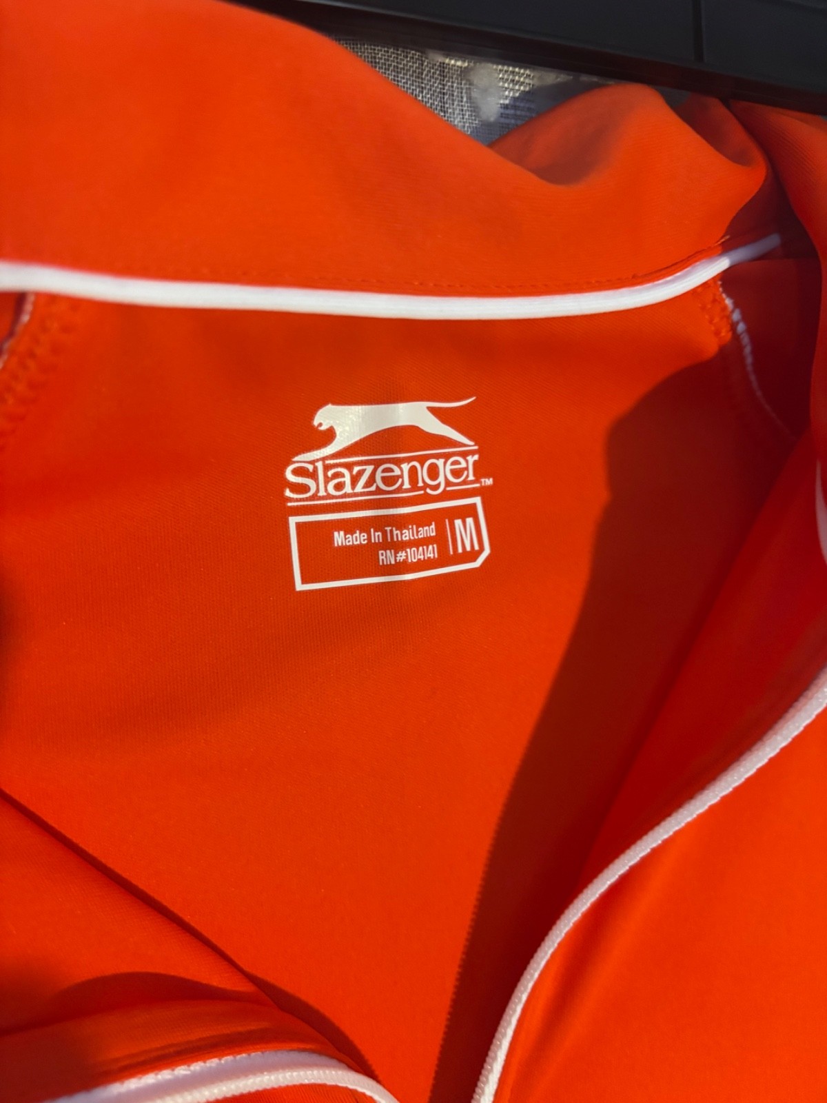 Womens Slazenger Orange Athletic Top M.