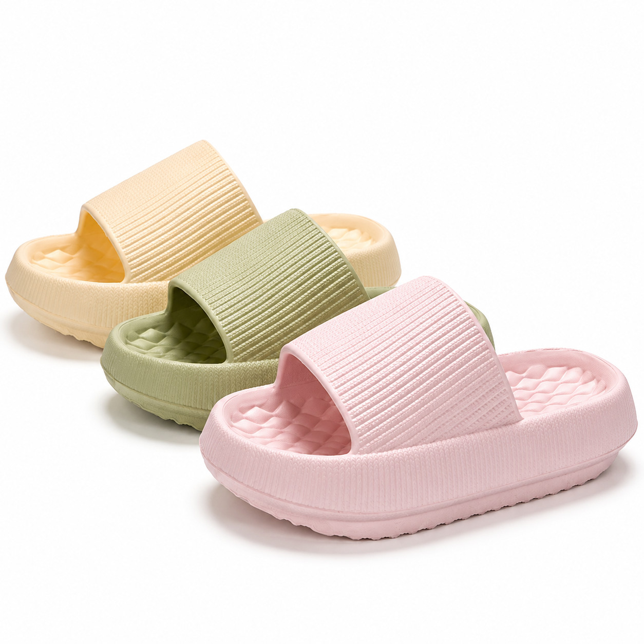 Cozy Pillow Slides Anti-Slip Sandals Ultra Soft Slippers Cloud Home Outdoor Shoe