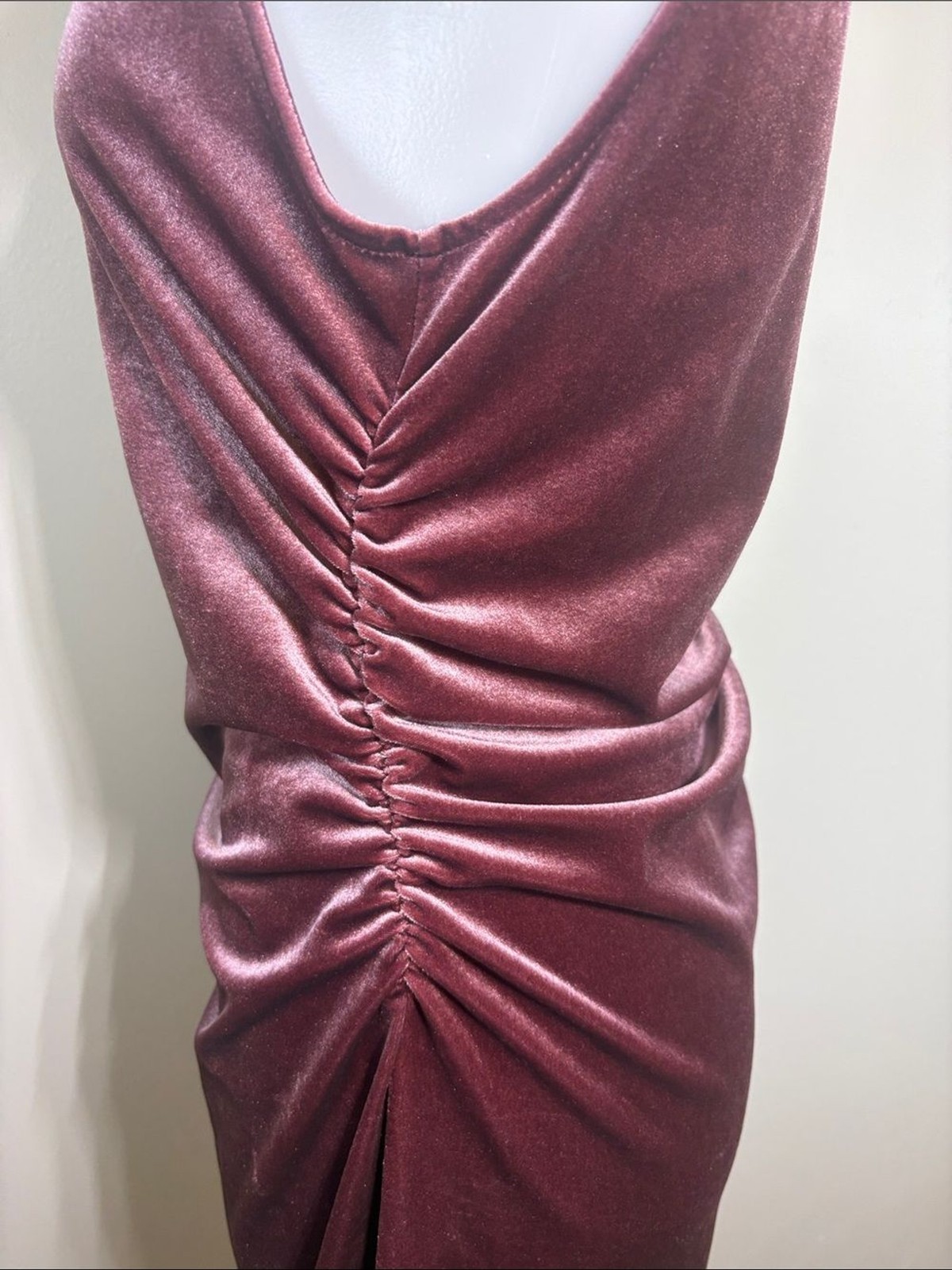 Wild Fable Burgundy Velvet Mini Sheath Dress Size M Sleeveless