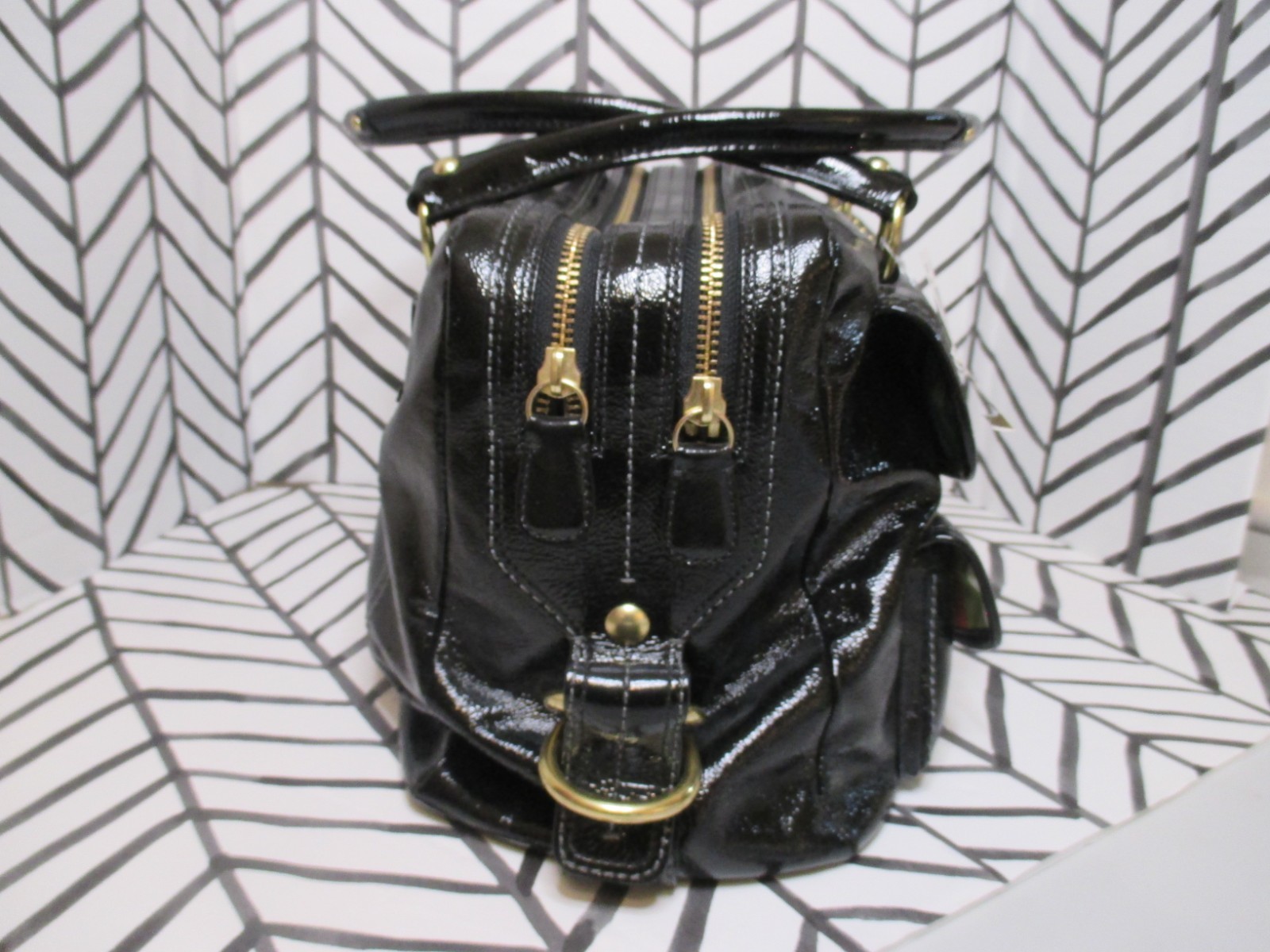 Coach Vintage Black Patent Peyton Handbag – New w/Tags Mint Vintage Condition