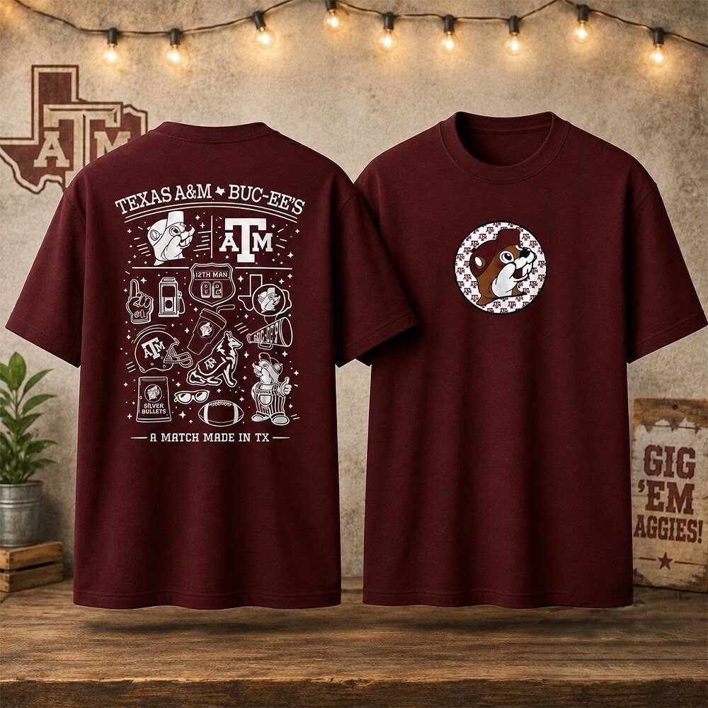 Texas A&M x Bucees A Match Reprint Gildan Shirt Fan Gift Unisex Size S-4XL