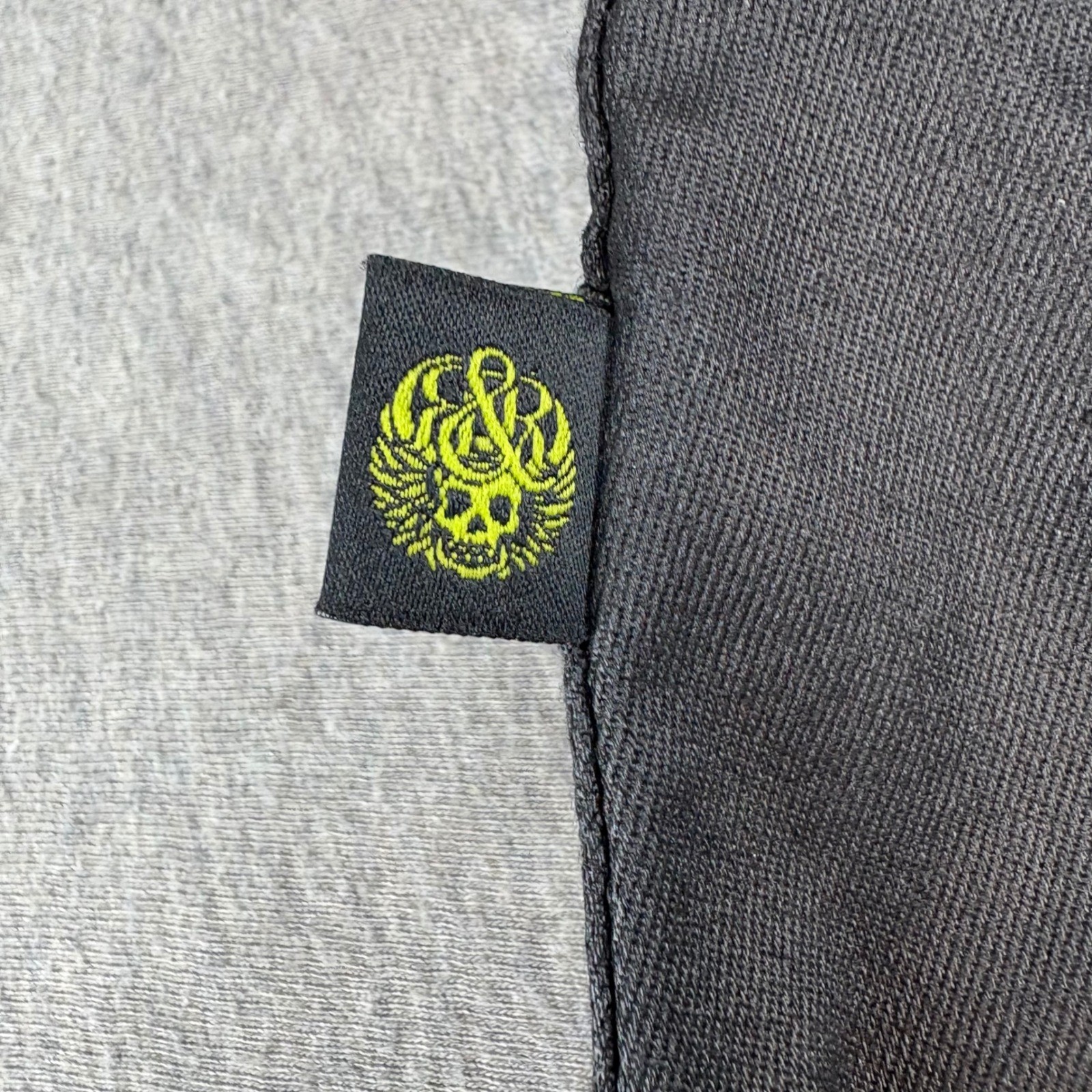 Rock & Republic Jeans Womens 14 Banshee Black Neon Green Skinny Grunge Punk