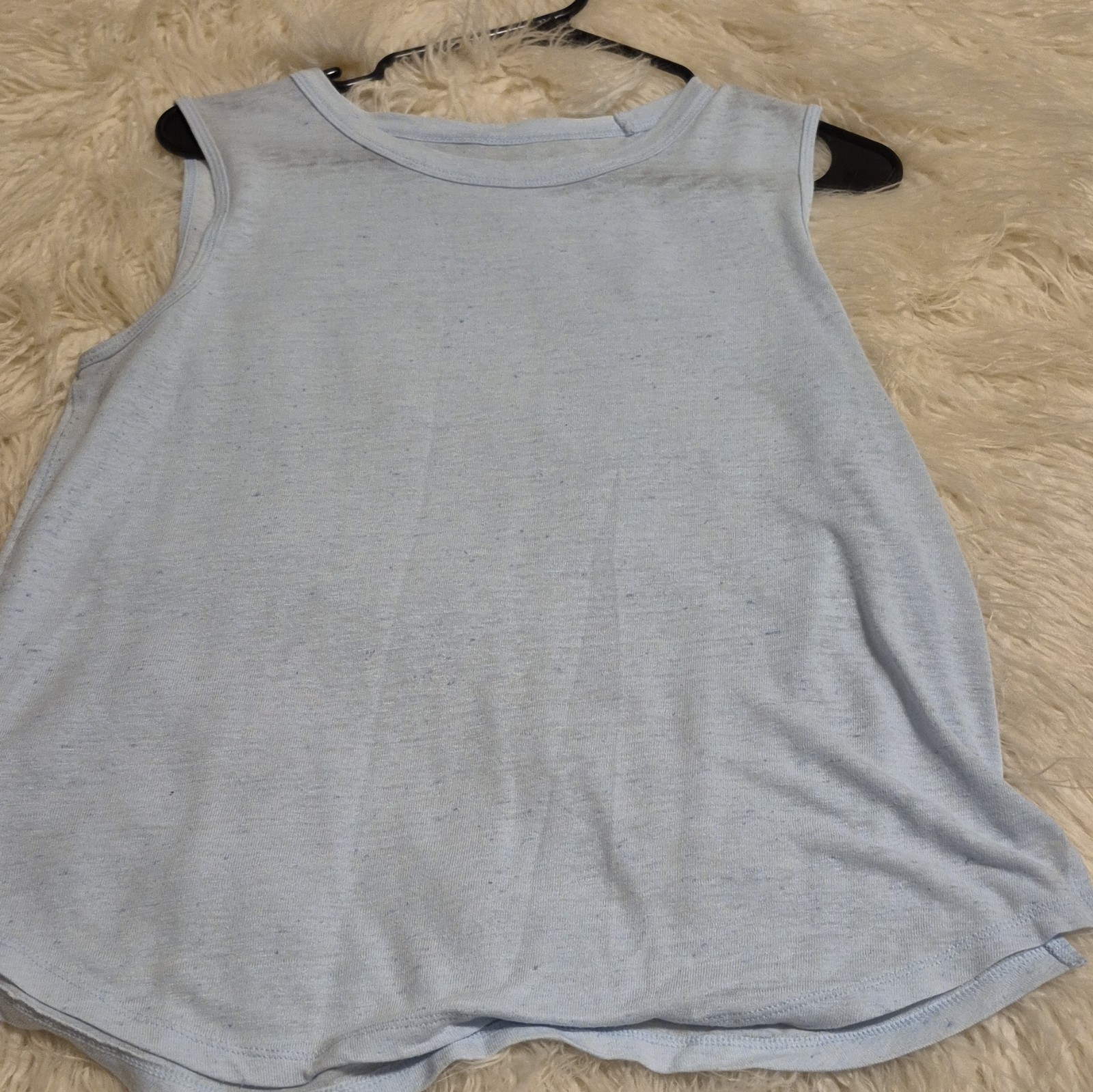 Old Navy Women’s Blue Cotton Knit Crew Neck Sleeveless Tank Top Size M