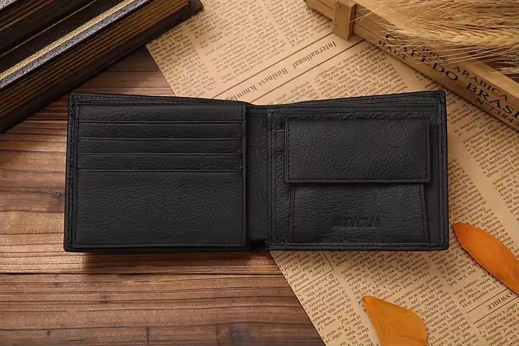 Men’s Leather Bifold Wallet RFID Blocking Slim Pocket Credit Card Holder/Cash