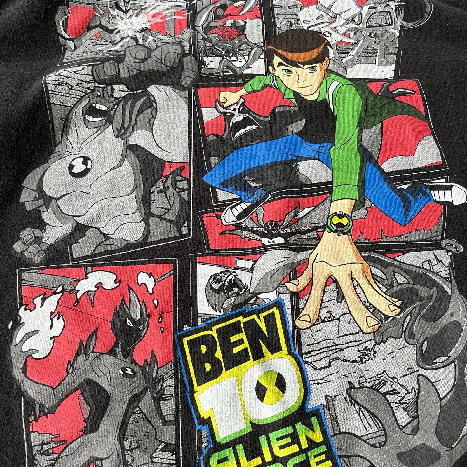 2008 Ben 10 Cartoon Network Promo Long Sleeve Shirt Boys 14/16