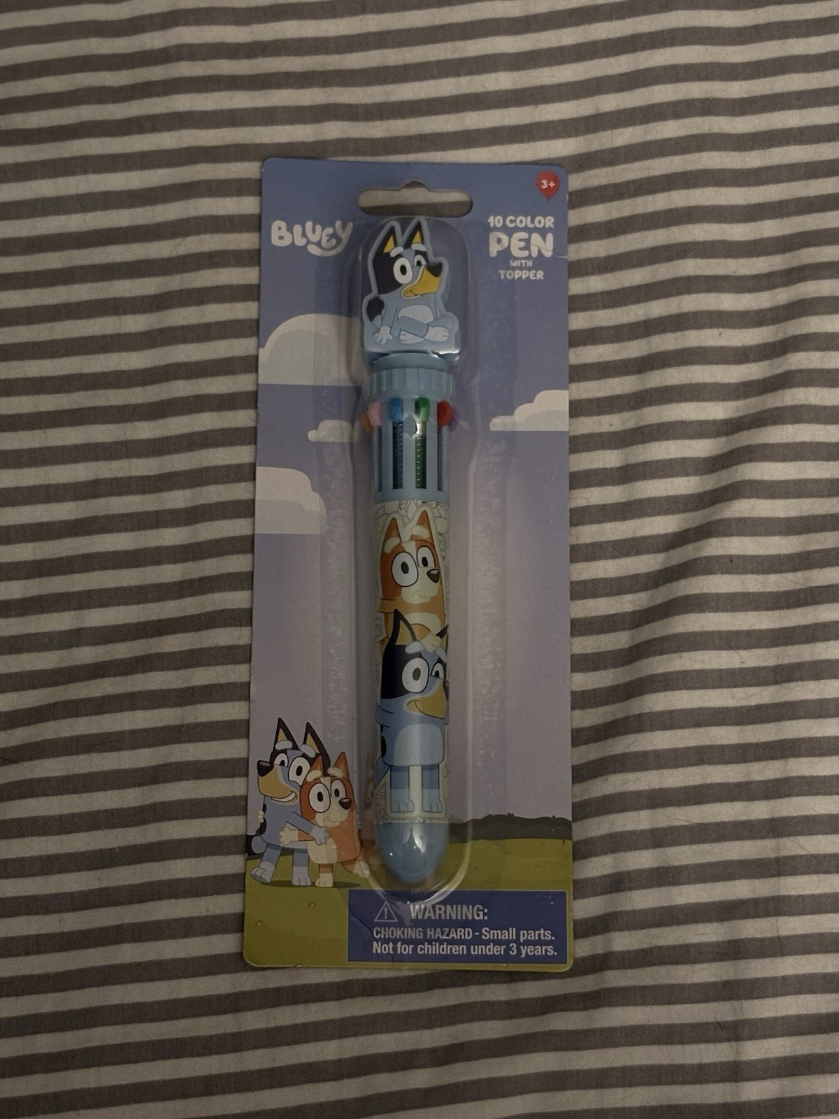 BLUEY BUNDLE X5 Merchandise Jewelry, Hair Accessory Set, 10 Color Pen, Towels