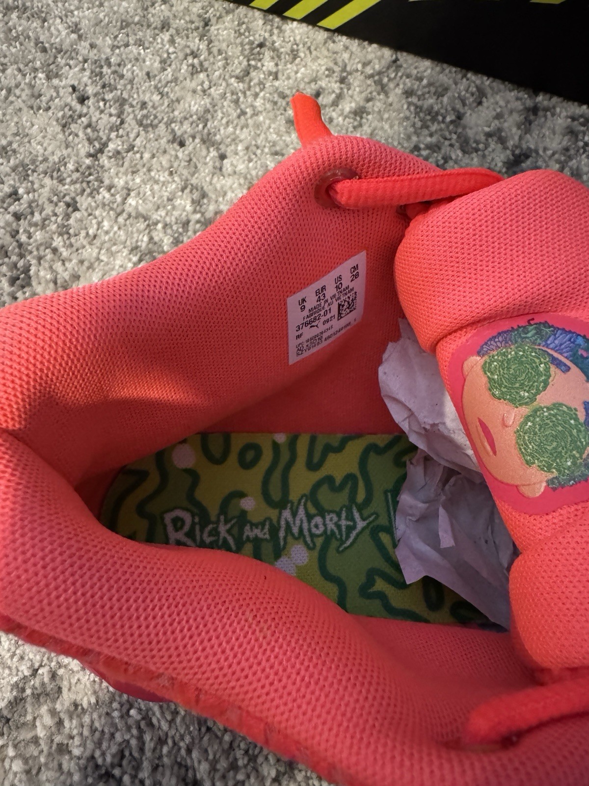 PUMA MB.1 x Rick and Morty Mid-Top Basketball Shoes US 10