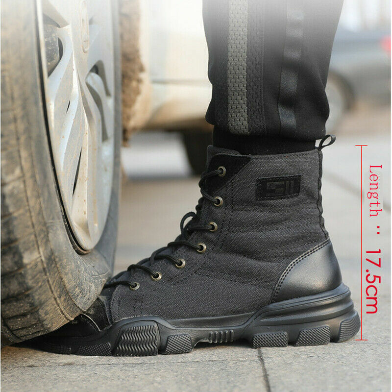 Mens Military Tactical Desert Work Safety Boots Motorcycle Combat Size 8.5