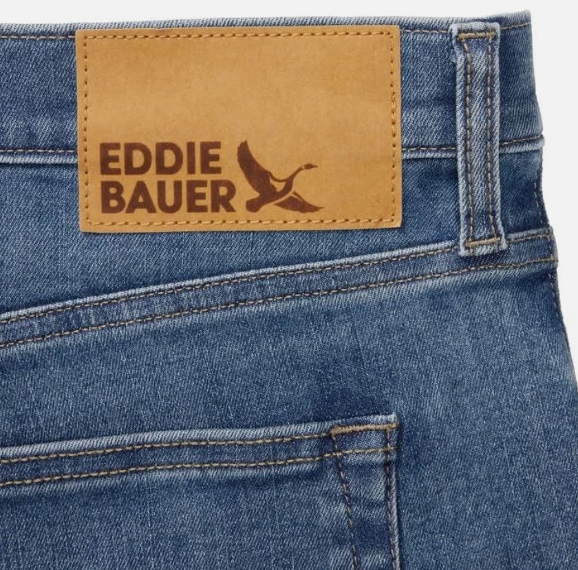 Eddie Bauer Men’s Regular Fit Stretch Jean, Blue, 30W x 30L