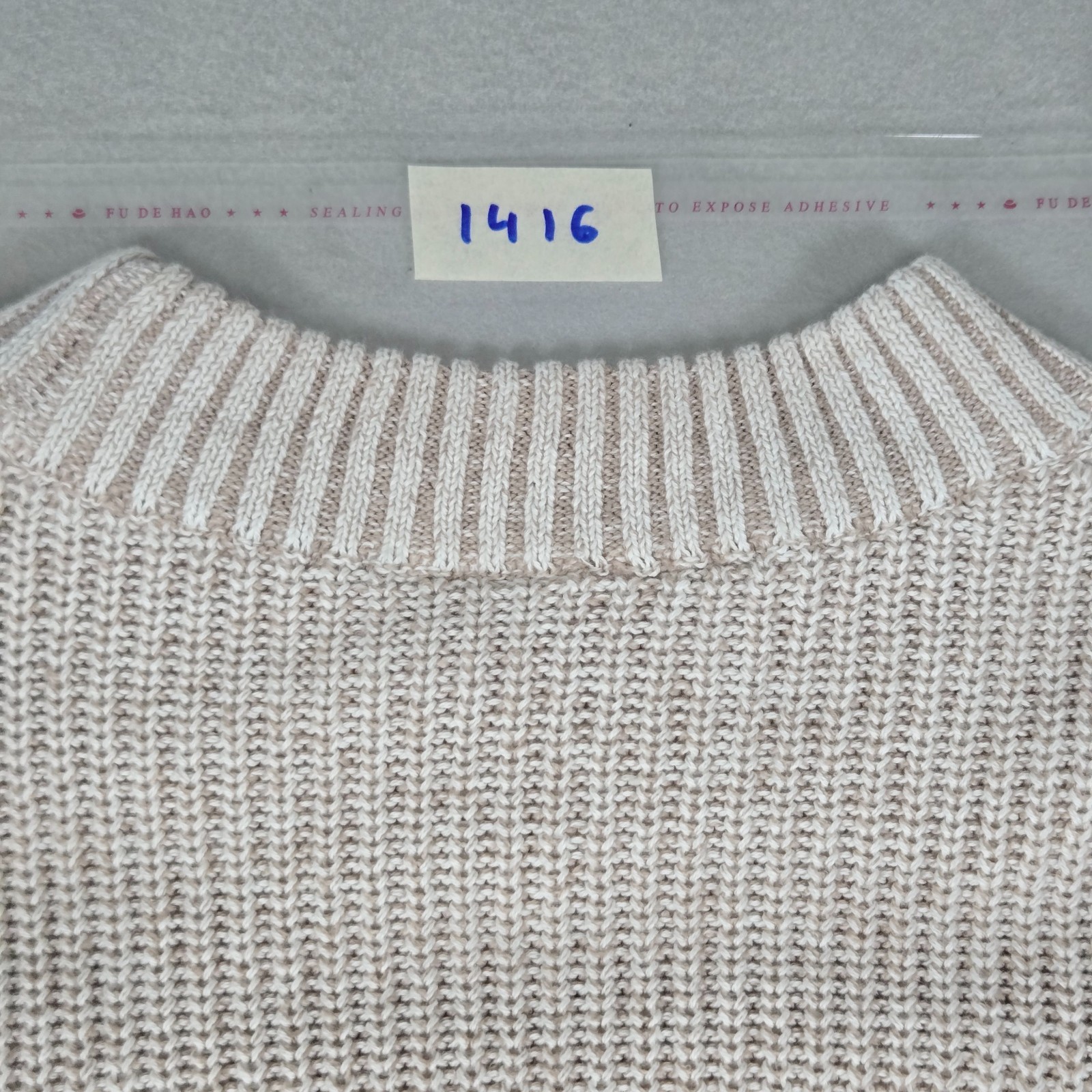 Hallstatt Men’s Shaker Sweater Size L Cloud Gray Long Sleeve Cotton Blend