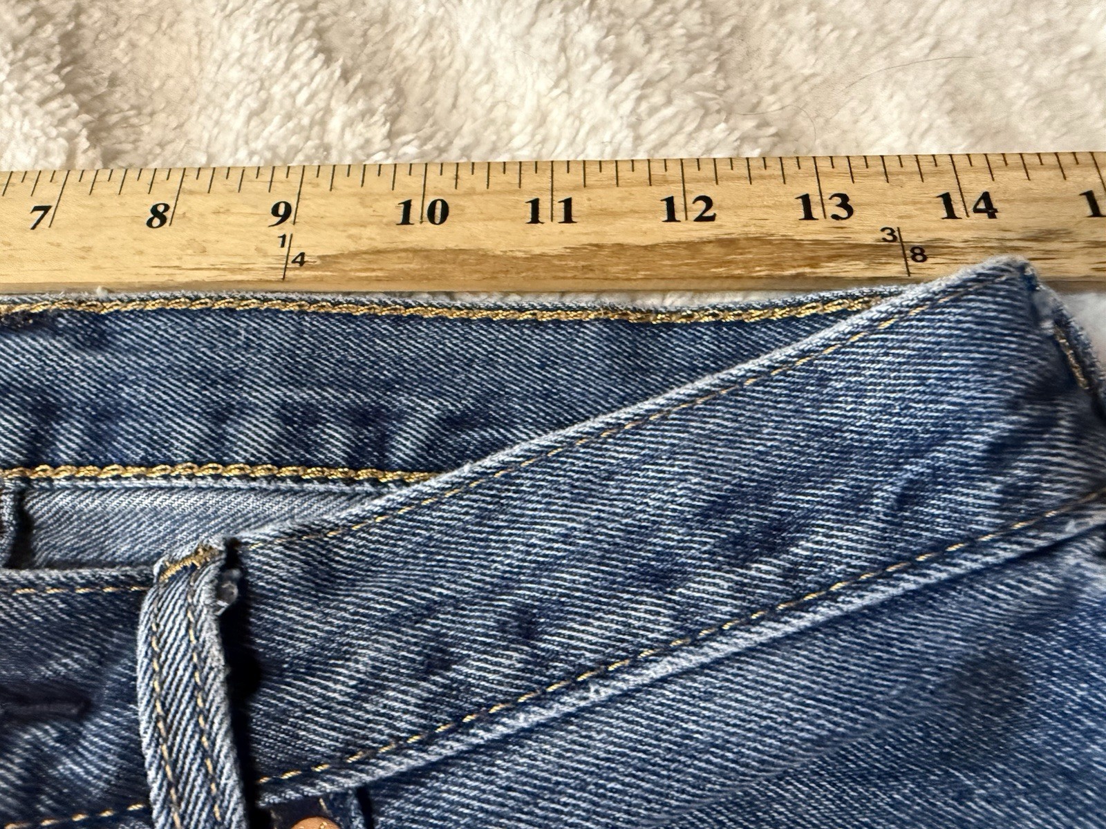 Levi’s 505 Regular Fit Straight Leg Jeans Men’s 30×32 Dark Stonewash Denim