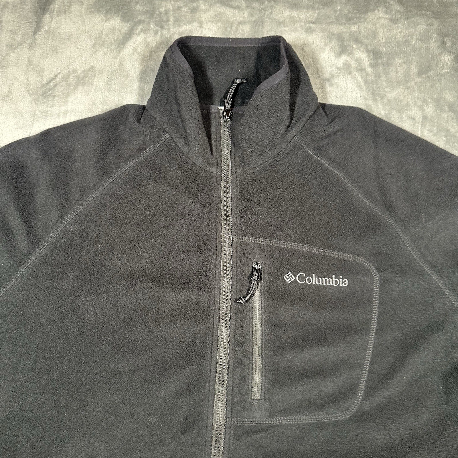 Columbia Fast Trek II Full ZIP Fleece Jacket Mens Extra large Black Outdoor