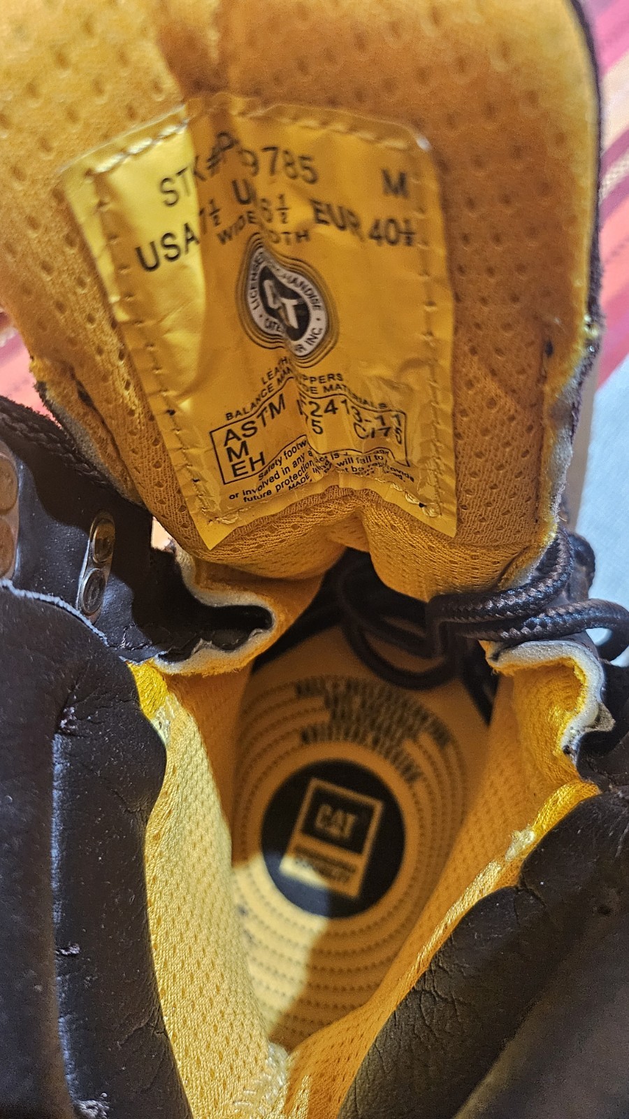 Caterpillar Mens SALVO 8″ WP Steel Toe Thinsulate Work Industrial Boots US 7.5