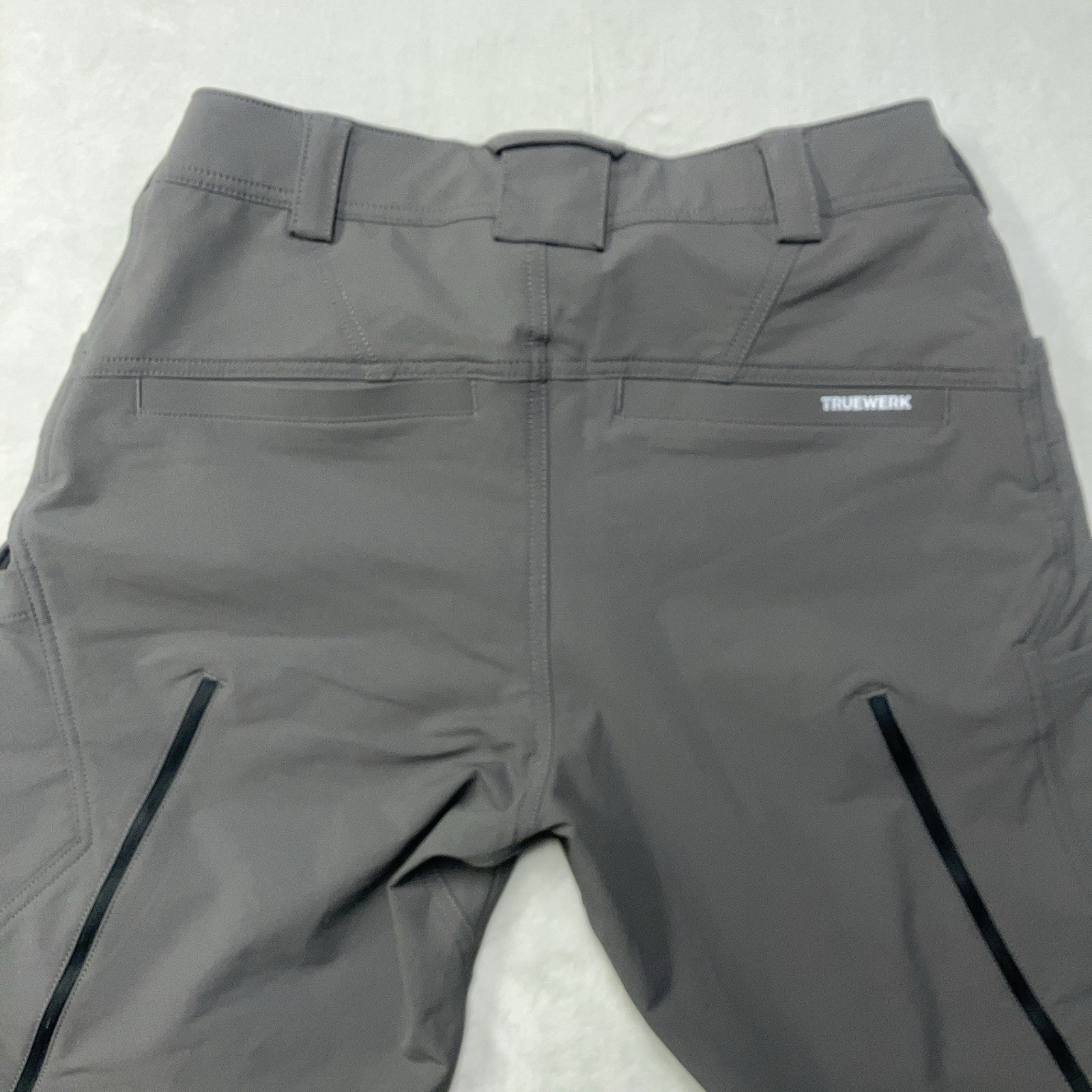 Truewerk Pants Gray T1 Pro WerkPant With Knee Pads Nylon Cargo Mens 32×34