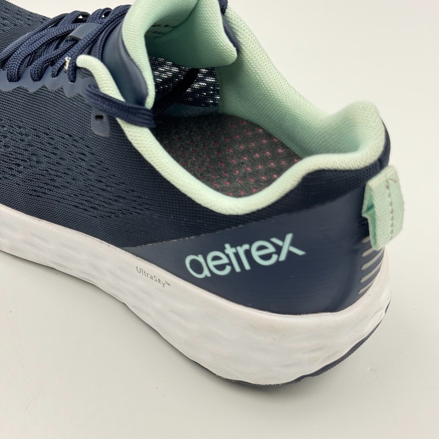 Aetrex Danika Blue Arch-Support Sneaker Blue AP105W Women’s Size US 7.5-8 Shoes
