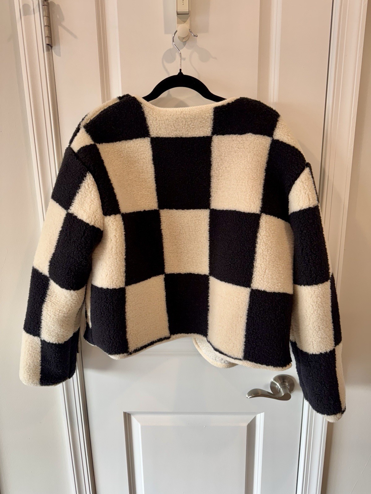Source Unknown Women’s Viral Jacket & Vest Bundle Black Cream Checkerboard