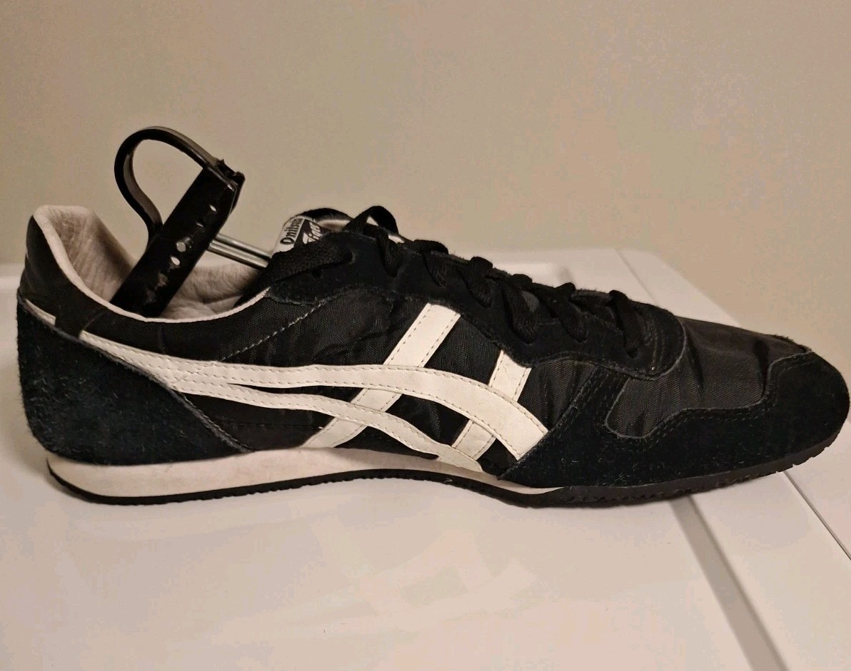 Onitsuka Tiger Asics Sneakers Mens 13 BLK Serrano Athleisure Shoes D109L