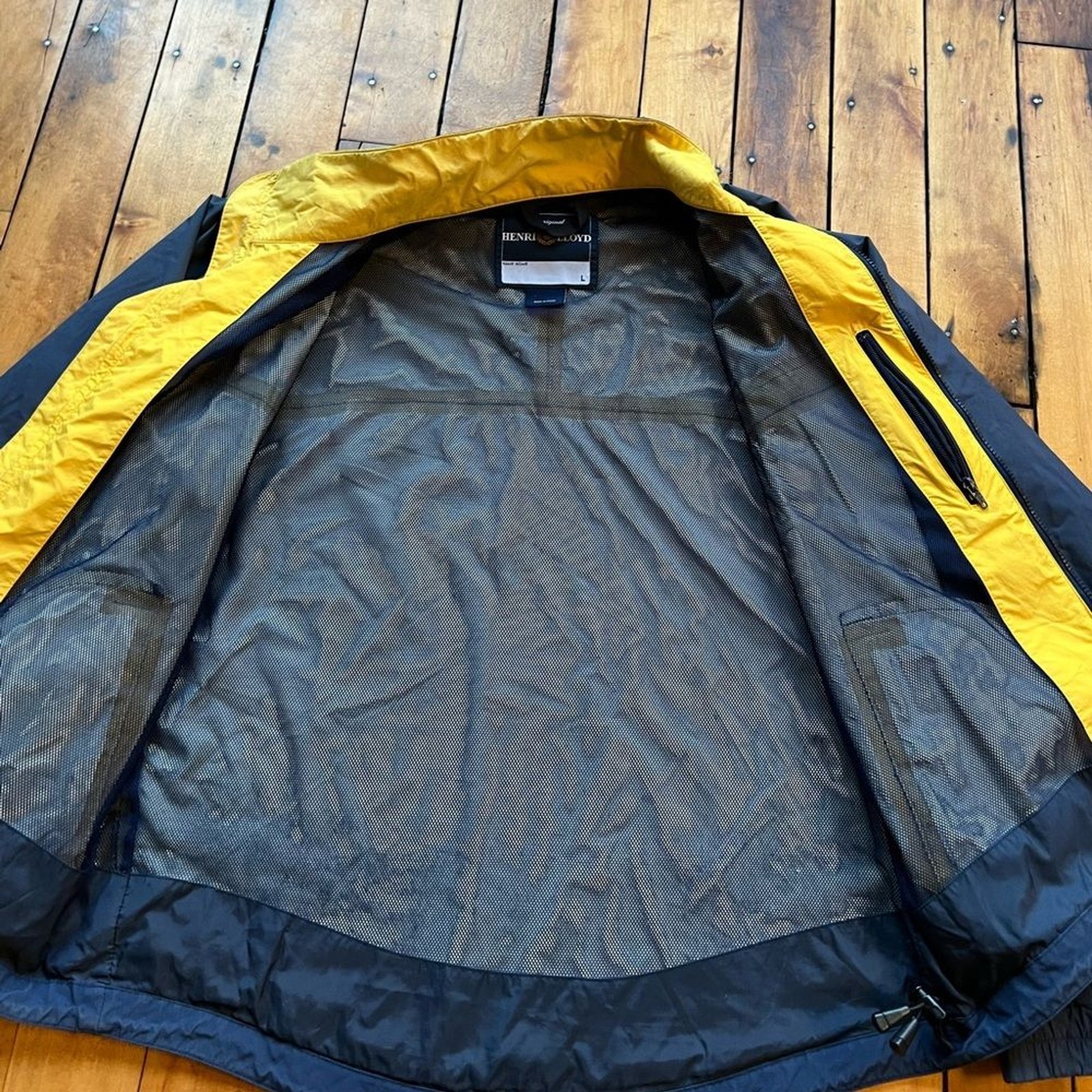 Henri Lloyd Men’s Large Sailing Jacket Navy Mesh Lined Windbreaker Nautical