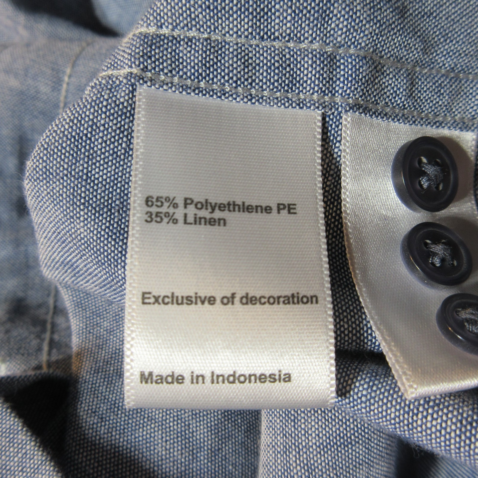 Wills Shirt Medium Mens Linen Blend Button Down