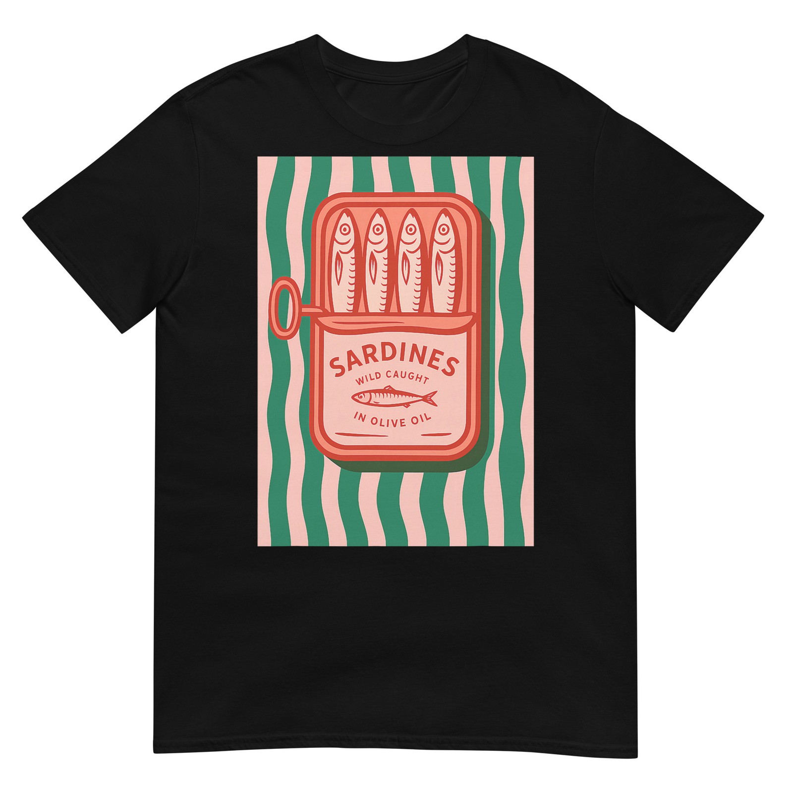 Sardines Tinned Fish Retro Graphic Summer for Men Women T-Shirt