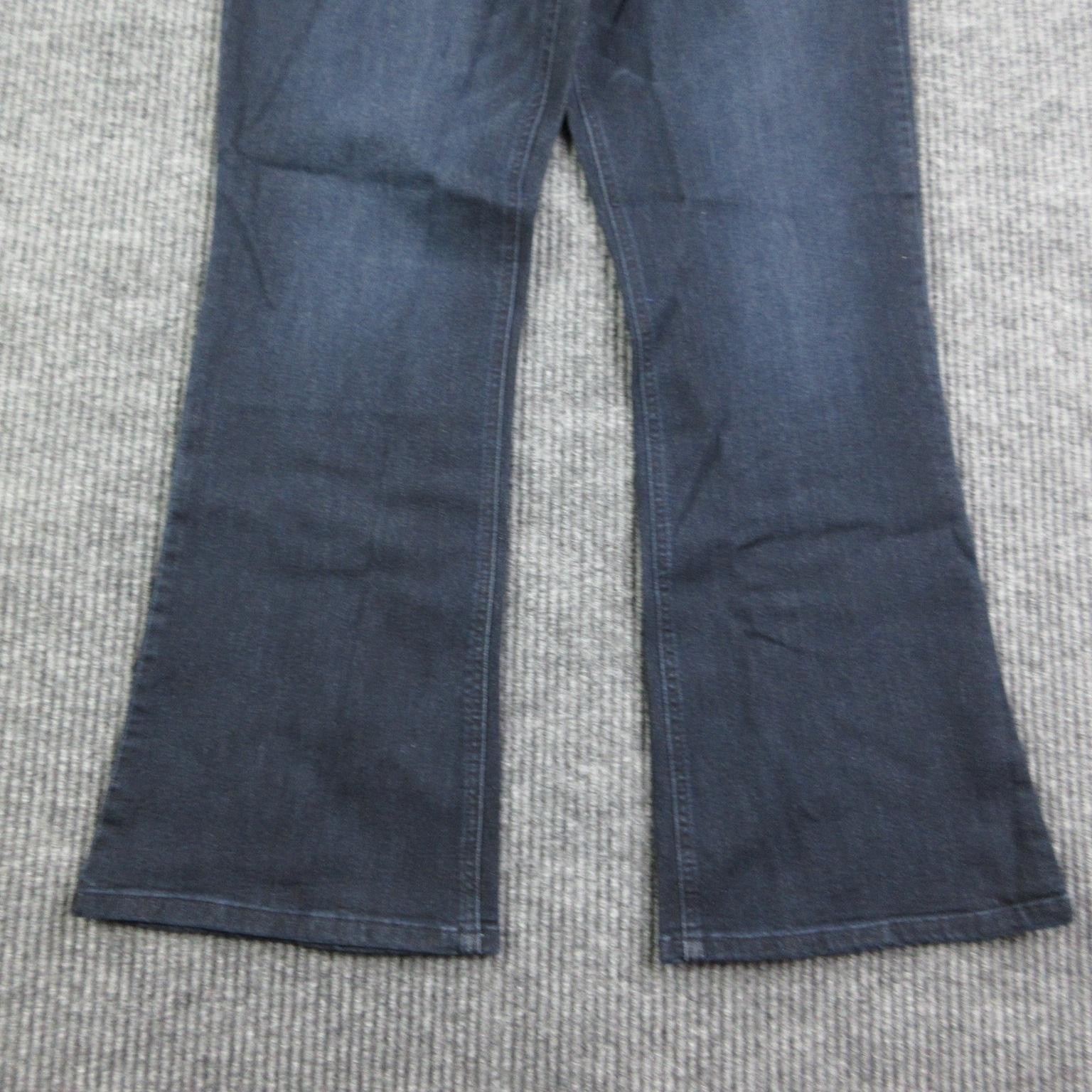 Democracy Jeans Womens 14P Blue Flared Mid Rise Ab’solution Stretch 33×29* NWT