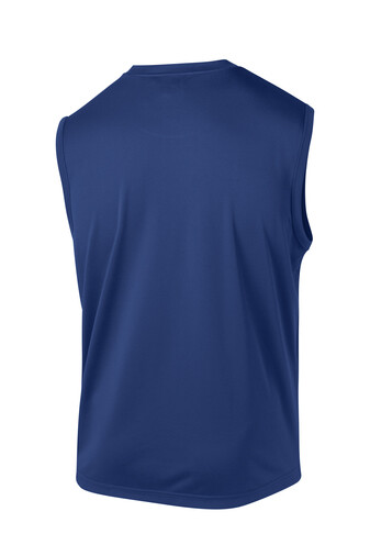 Sport Tek Sleeveless Posi Charge Competitor T Shirt Black True Royal ST352