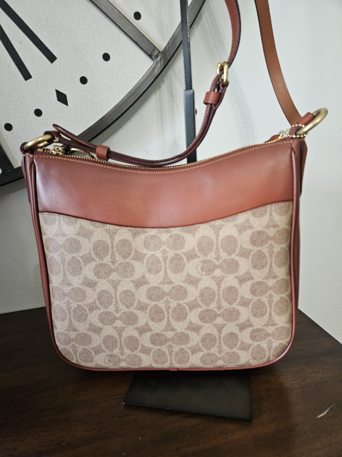 Coach Chaise Signature Logo Brown