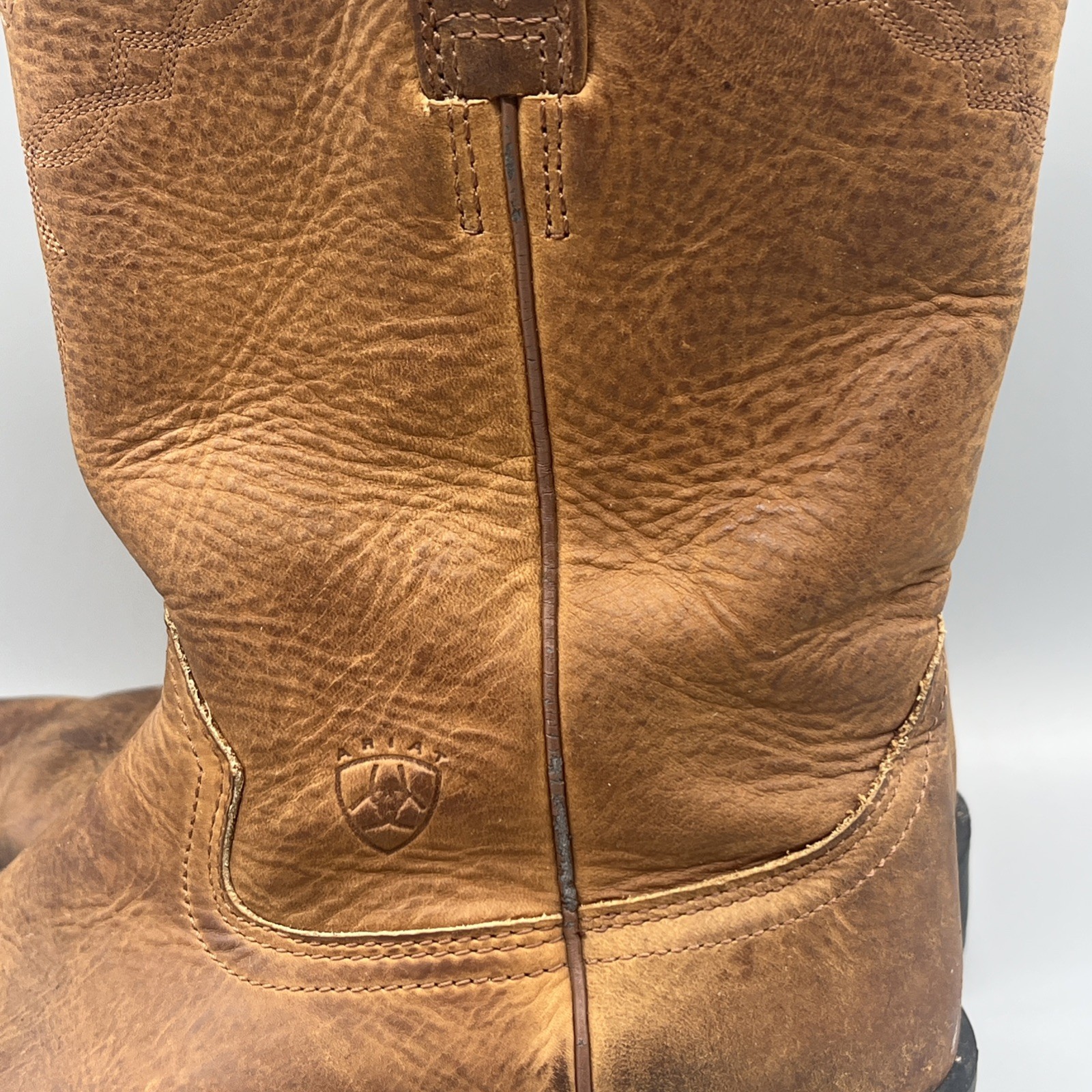 Ariat Heritage Cowboy Boots Western Brown Leather 34725 Mens Size 9.5 EE