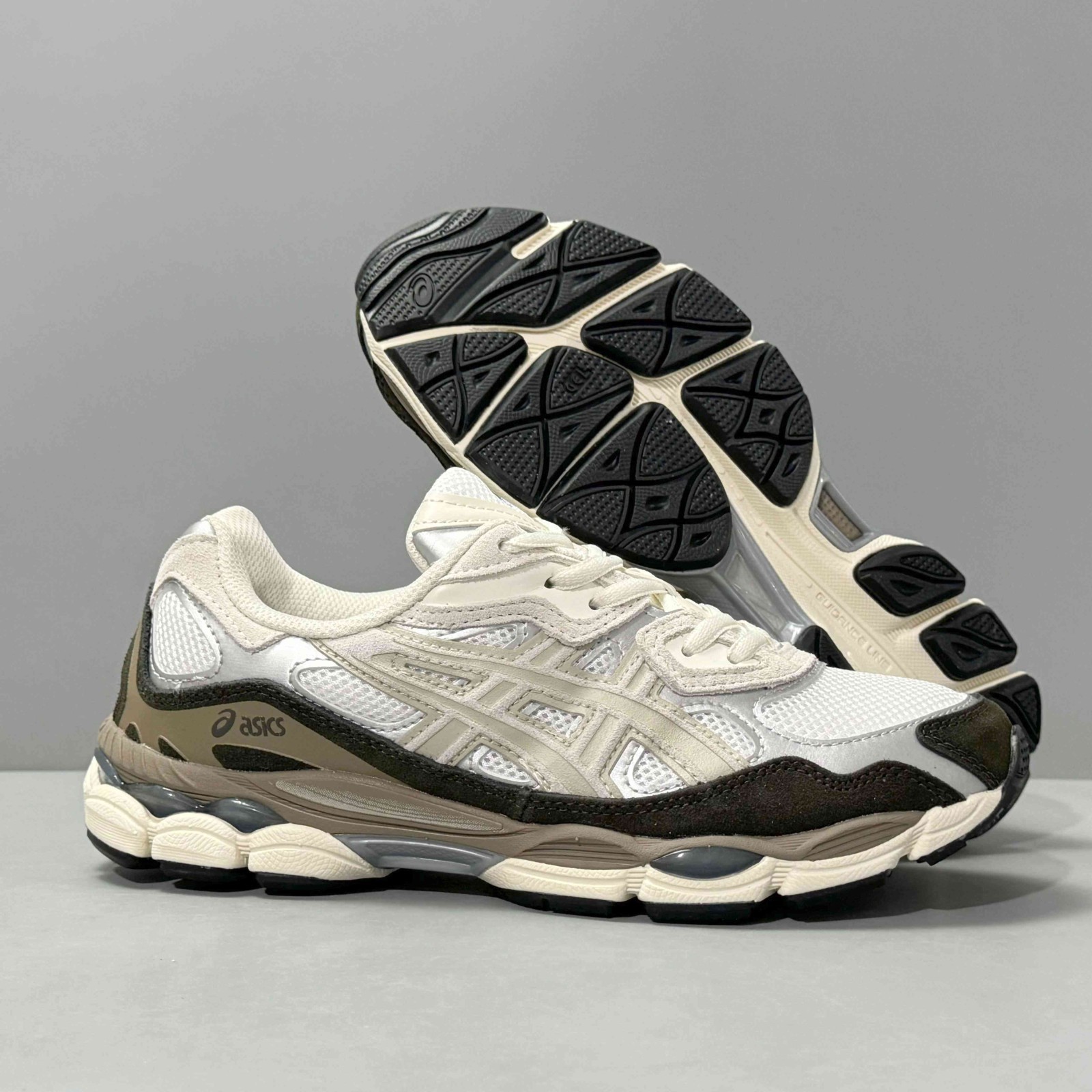 Asics Gel-NYC 1203A383-103 Beige Cream Brown Grey White Blue Ivory White Men’s S